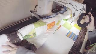 setting quilt on Baby Lock Coronet [upl. by Oliy184]