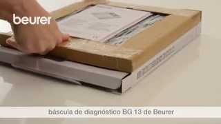 Vídeo de instrucciones de la báscula digital diagnóstica con IMC de vidrio BG 13 [upl. by Tak]