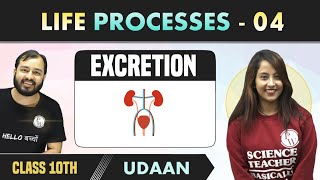 Life Processes 04  Excretion  Class 10  NCERT  Udaan [upl. by Ayojal]