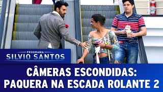 Paquera na Escada Rolante 2  Love Escalator Prank 2  Câmeras Escondidas 230717 [upl. by Gross]