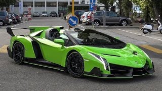 80 Million Lamborghini Veneno Roadster in Switzerland  START UP amp BRUTAL SOUNDS [upl. by Gnihc]