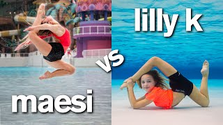 LILLY vs MAESI WATER PARK CHALLENGE Insane [upl. by Anertac275]