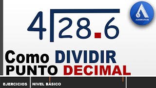 Como hacer DIVISIONES con PUNTO DECIMAL Nivel Secundaria [upl. by Anaul]