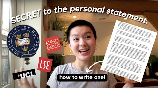 the personal statement that GOT ME INTO OXFORD [upl. by Lahpos]