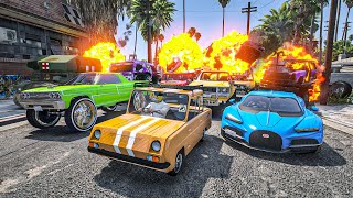 EL ÚLTIMO EXPLOTA CON COCHES ALEATORIOS ME TOCA EL PEOR VEHÍCULO  GTA 5 ONLINE [upl. by Roderick896]