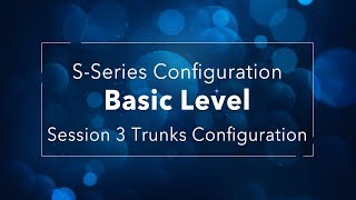 Yeastar SSeries VoIP PBX Configuration Basic Level  Session 3 Trunk Configuration [upl. by Ahsimac]