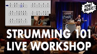 SUPER STRUMMER Beginner Strumming Workshop amp Masterclass Strum Patterns Songs Technique [upl. by Noonan360]