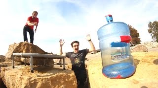 Ultimate GIANT Bottle Flipping Trick Shots 2 [upl. by Bohlin]