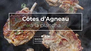 Côtes dAgneau à la plancha  Recette [upl. by Aynotahs]