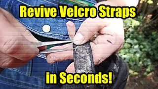 Sandle straps How to quickly repair and renew Velcro aka quothook and loopquot straps [upl. by Aeirdna]