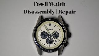 Fossil Watch Disassembly  Repair [upl. by Ayak871]