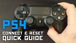 How to Reset amp Connect PS4 Controller to PC amp PS4 🎮 Quick Guide [upl. by Ginelle]