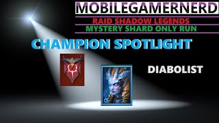 Diabolist Raid Shadow Legends F2P Champion Spotlight [upl. by Konstance116]