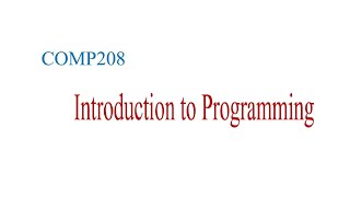 Introduction to Programming  Lab 1 [upl. by Wong]