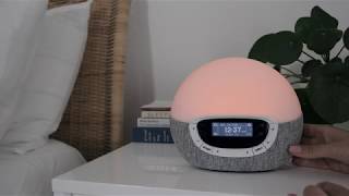 How to set up Bodyclock Shine 300 sleepwakeup light [upl. by Kinnon]