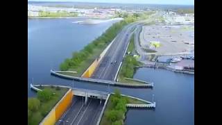 The Veluwemeer Aqueduct Netherlands Unique Water Bridge [upl. by Oneida]