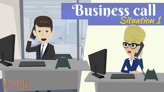 BUSINESS CALL POOR TELEPHONE CONNECTIONS SITUATION 1 [upl. by Regdirb216]