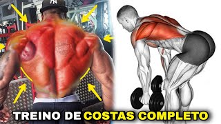 Melhores Exercícios Para Treinar Costas Completo com halteres [upl. by Ruhtra813]