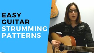 EASY Beginner Guitar Strumming Patterns  How to Strum a Guitar [upl. by Aeniah569]