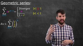 Geometric Series  Convergence Derivation and Example [upl. by Espy]