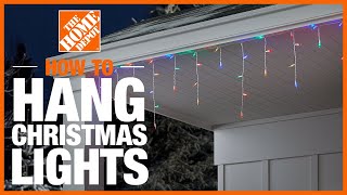 How to Hang Christmas Lights  The Home Depot [upl. by Euqinorev]