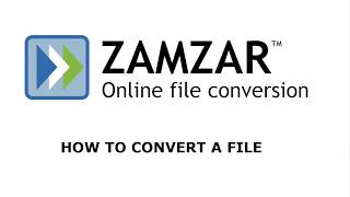 How to convert a file with Zamzar [upl. by Donnelly]