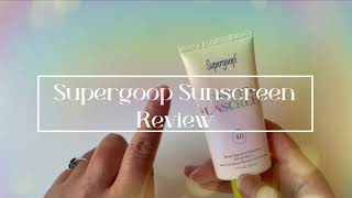 SUPERGOOP Sunscreen Review [upl. by Latnahs]