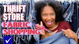 How To Shop for Fabric at a Thrift Store and Deconstruct Clothes for Upcycling [upl. by Fritts]