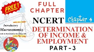 NCERT Determination of Income amp Employment Part3  Class 12 Chapter4 ncert Paradox of Thrift [upl. by Anelad]