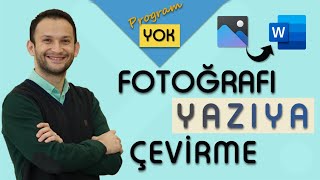 MS Word ile Fotoğrafı Yazıya Çevirmek  Kitabı Worde Çevirmek [upl. by Adnolay]