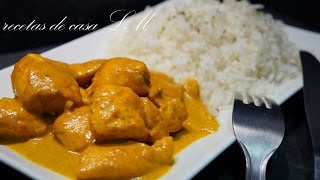 POLLO AL CURRY RECETA MUY FÁCIL Y RÁPIDA [upl. by Atiuqnahs936]