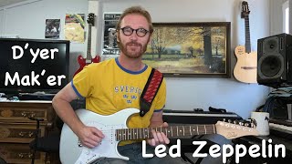 Led Zeppelin  Dyer Maker Guitar Lesson  All Sections  Solo [upl. by Erbas508]