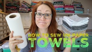 How to sew Unpaper Towels with Billettes Baubles [upl. by Eillas615]