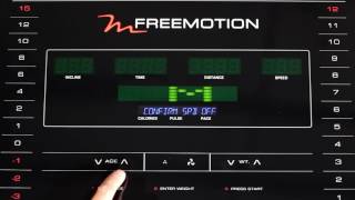 Console Controls FreeMotion Commercial Treadmill [upl. by Hynda557]