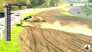 Leon Haslams massive BSB crash at Brands Hatch 15102017 [upl. by Laughton806]