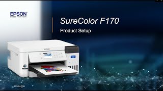 Epson SureColor F170 DyeSublimation Printer  Setup [upl. by Nikki]