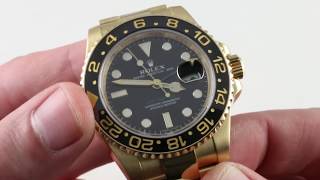 Rolex GMTMaster II 116718LN Luxury Watch Review [upl. by Nodanrb682]