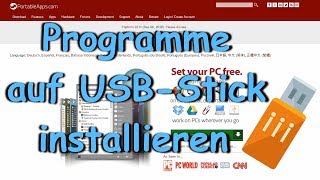 PROGRAMME AUF USBSTICK INSTALLIEREN 🔥 [upl. by Beesley]