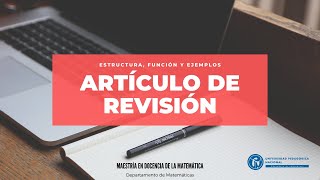 Articulo de revisión estructura función y algunos ejemplos [upl. by Tnomyar871]