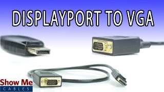 DisplayPort to VGA Cable  High Performance Signal Quality [upl. by Vladimir]