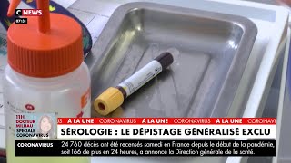 Sérologie  le dépistage généralisé exclu [upl. by Notlad]