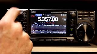 Icom IC7300 A to Z 28 Display Settings [upl. by Idnat]