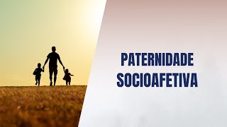 Paternidade socioafetiva [upl. by Arlan981]