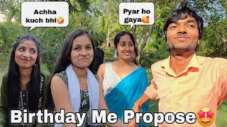 Birthday Propose Real Proposal 🤩😅  Guddu Vlogs [upl. by Balbur505]