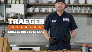 How to Reverse Sear Ribeye Steaks  Traeger Staples [upl. by Ayalat337]