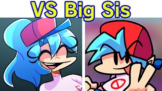 Friday Night Funkin  VS Big Sister FULL WEEK  Cutscenes FNF ModHard BF Sister [upl. by Quitt346]