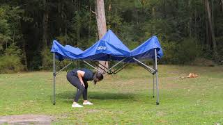 Kings 3x3m Gazebo set up guide  how to EASY ONE PERSON SETUP [upl. by Selohcin360]