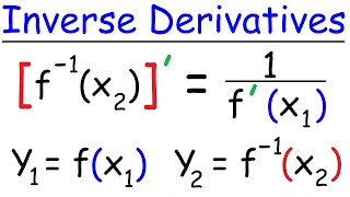 Derivatives of Inverse Functions  Calculus [upl. by Modie]