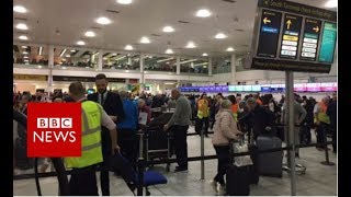 Flights suspended at Gatwick again  BBC News [upl. by Otsenre849]