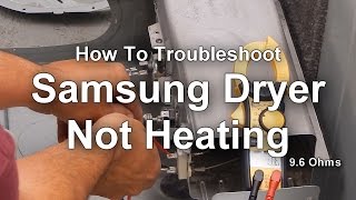 How to Troubleshoot a Samsung Dryer that is Not Heating [upl. by Tombaugh115]